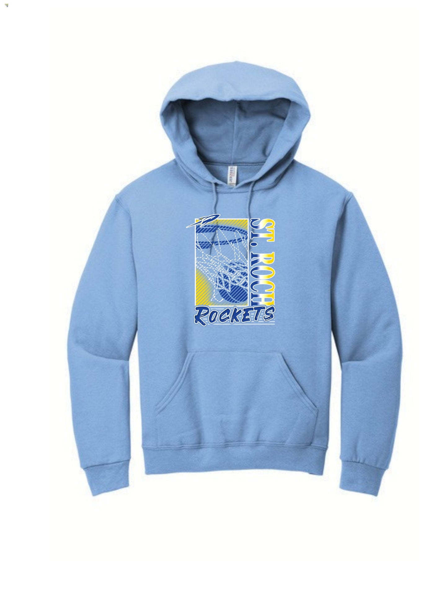 Rockets Fade Basketball Hoop Hoodie