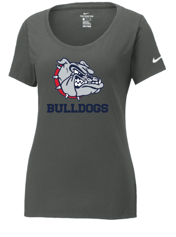 Women's Bulldog Nike DRI-fit Scoop Neck t-shirt