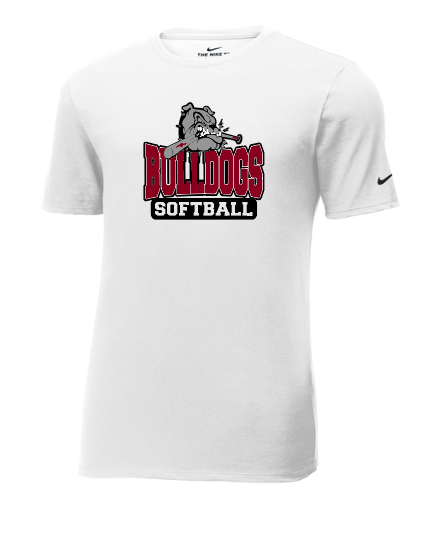 Unisex Bulldog w/ bat Softball Nike Dri-FIT short sleeve