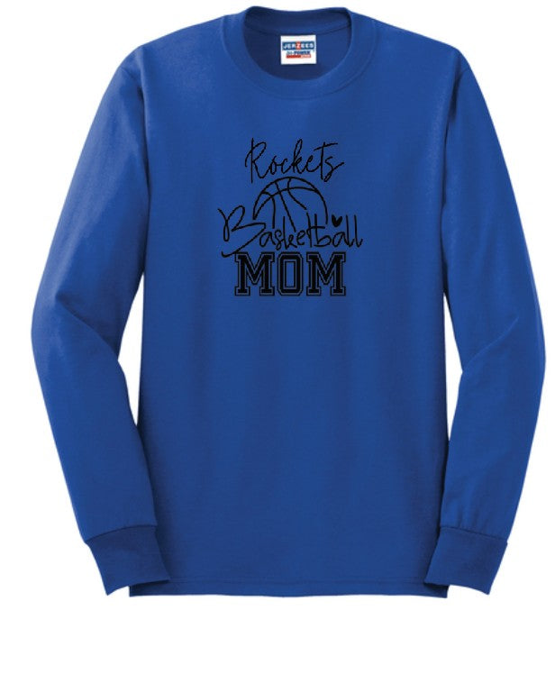Rockets basketball mom Long Sleeve