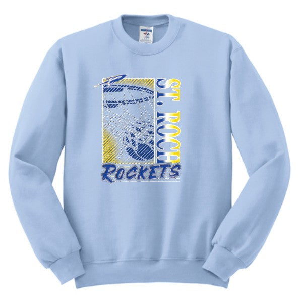 Rockets Fade Basketball Hoop Sweatshirt