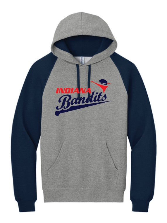 Indiana Bandits Colorblock Hoodie Jerzees 50/50