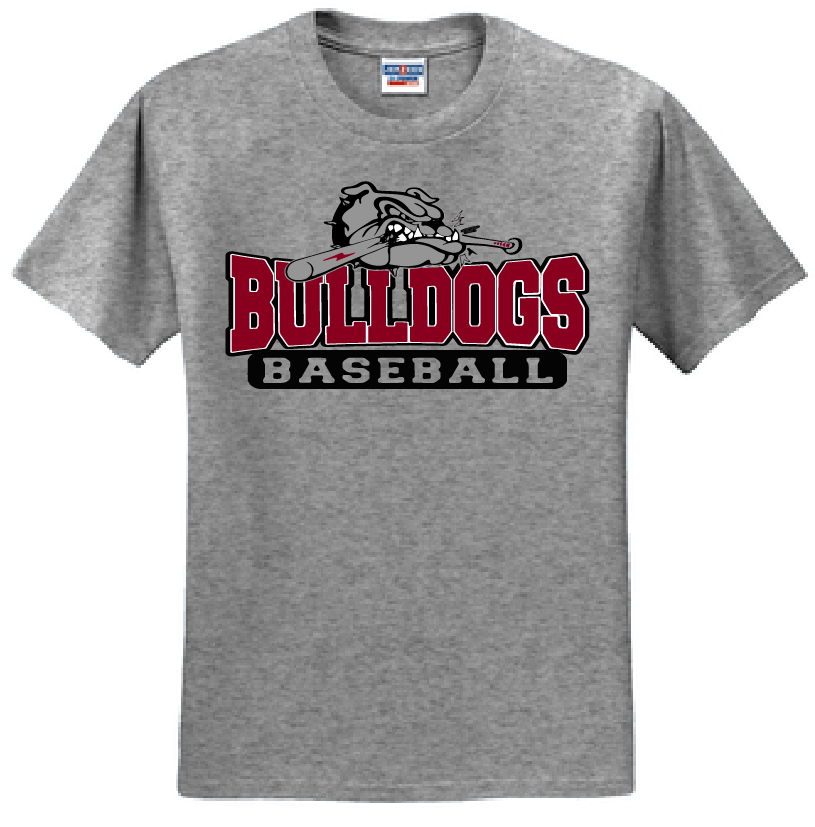 Unisex Bulldog w/ bat Short Sleeve Jerzees 50/50