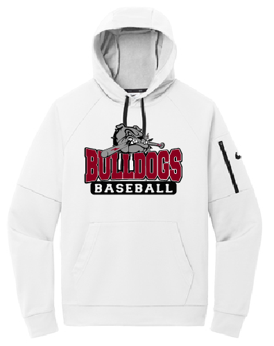 Unisex Bulldog w/ bat Nike Therma-FIT hoodie