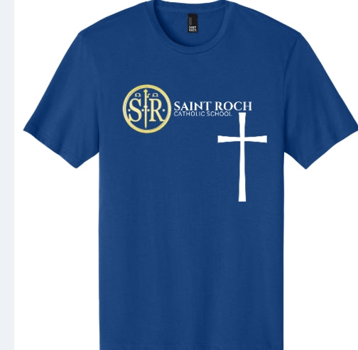 Adult Light weight T-shirt Logo and Cross