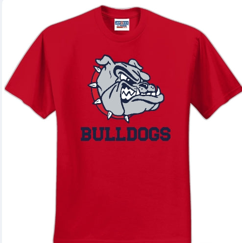 Youth Bulldog Short Sleeve Jerzees 50/50