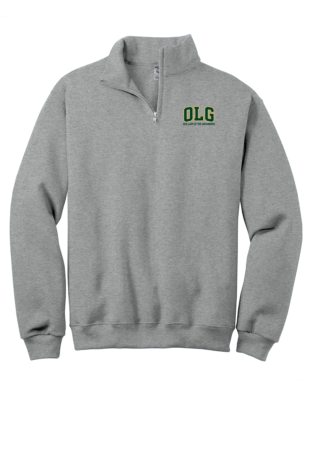 OLG Green with gold outline sleeve, long sleeve, sweatshirts, and 1/4 zips (Copy)