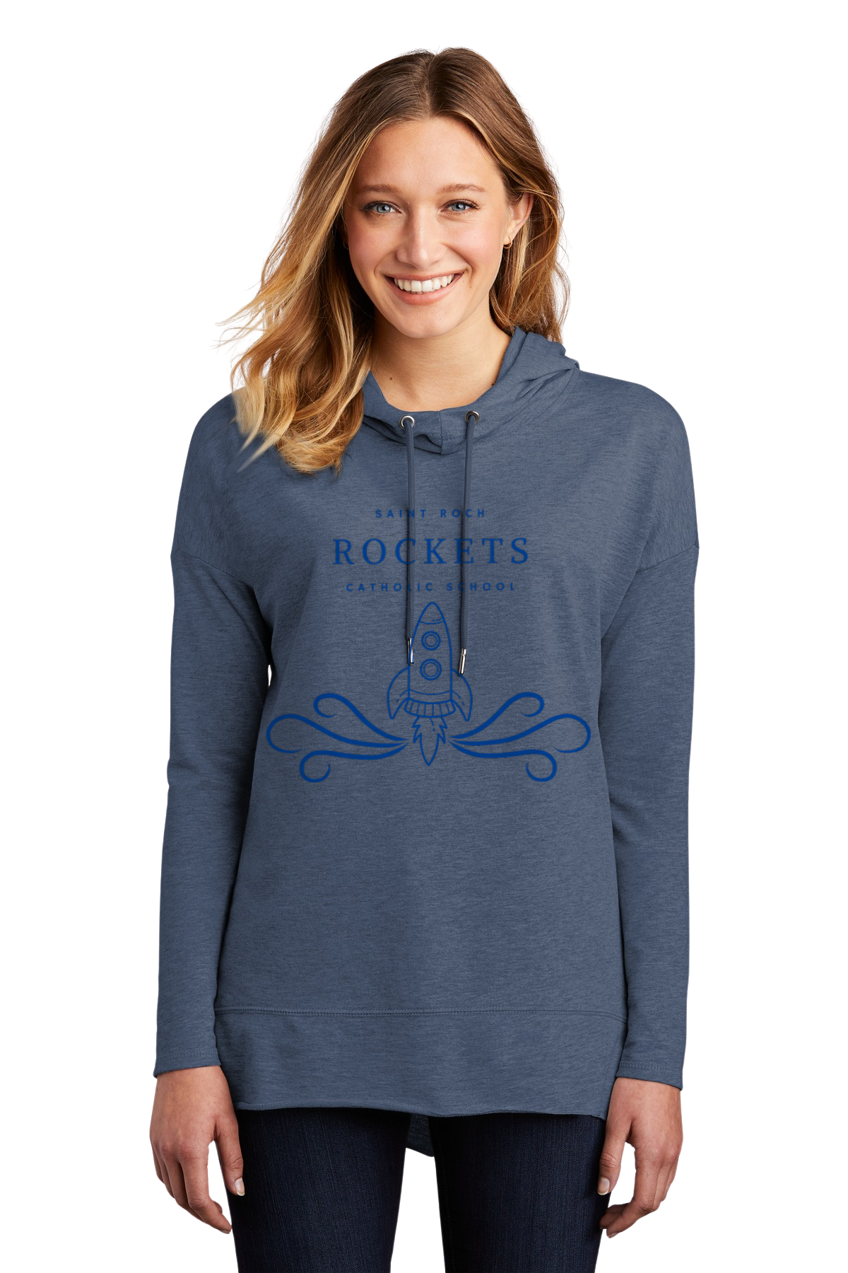 Cowl Neck Woman's Sweatshirt Rockets