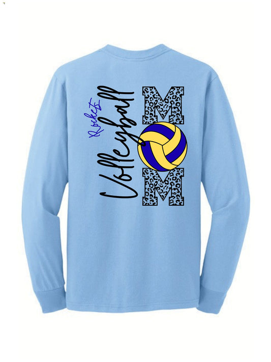 Rockets Volleyball Mom Long Sleeve
