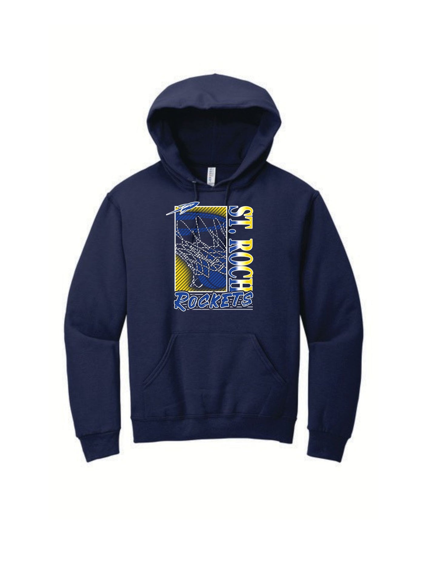 Rockets Fade Basketball Hoop Hoodie