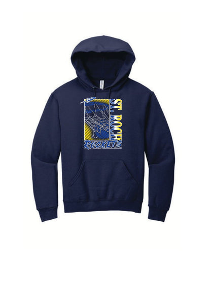 Rockets Fade Basketball Hoop Hoodie