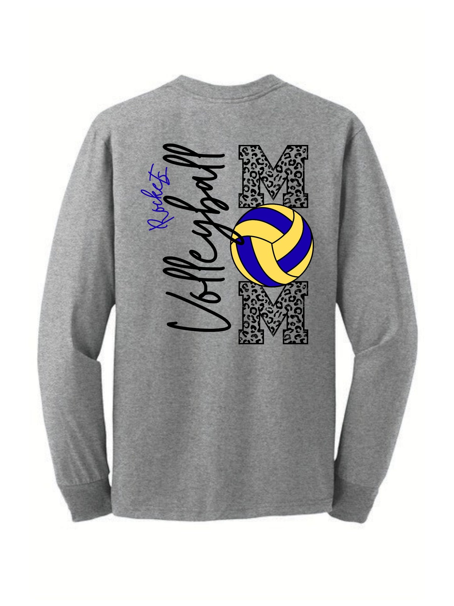 Rockets Volleyball Mom Long Sleeve