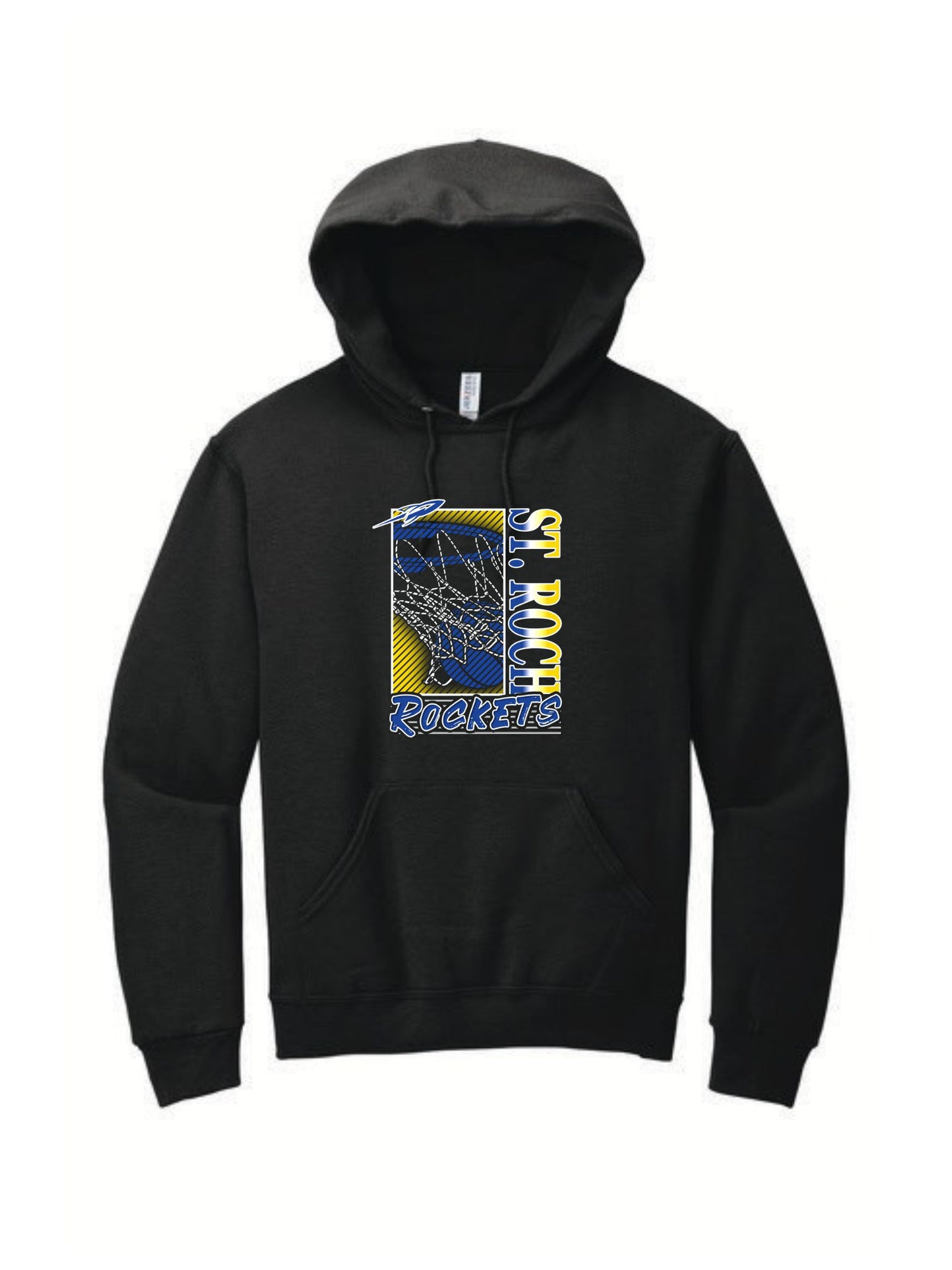 Rockets Fade Basketball Hoop Hoodie