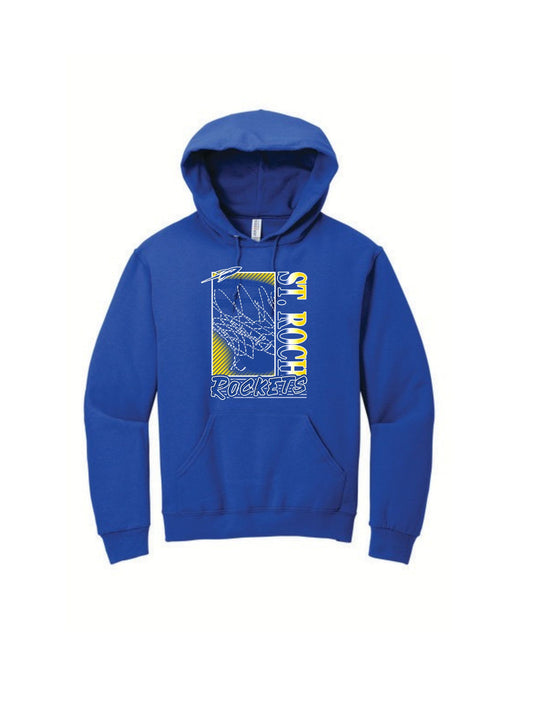 Rockets Fade Basketball Hoop Hoodie