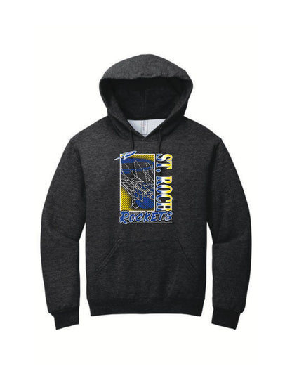 Rockets Fade Basketball Hoop Hoodie