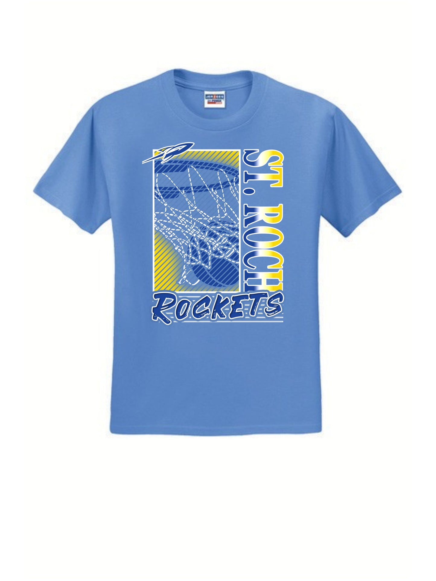 Rockets Fade Basketball Hoop T-Shirt
