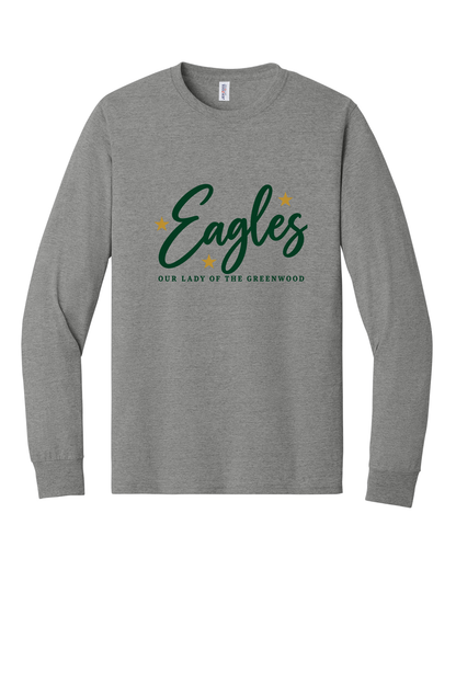 Eagles in Cursive Short sleeve, long sleeve, sweatshirts, and 1/4 zips.