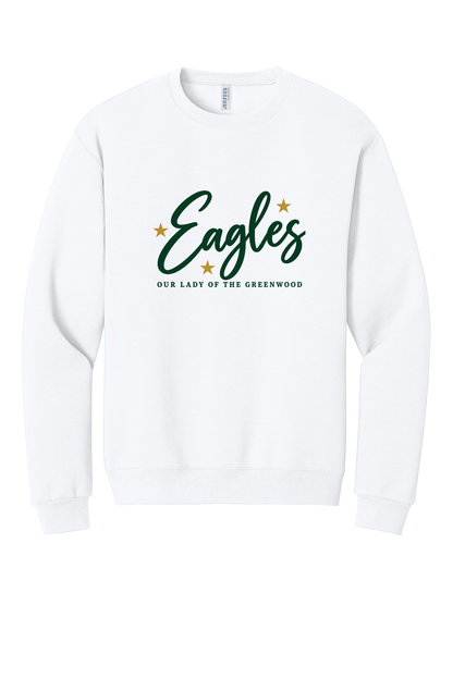 Eagles in Cursive Short sleeve, long sleeve, sweatshirts, and 1/4 zips.