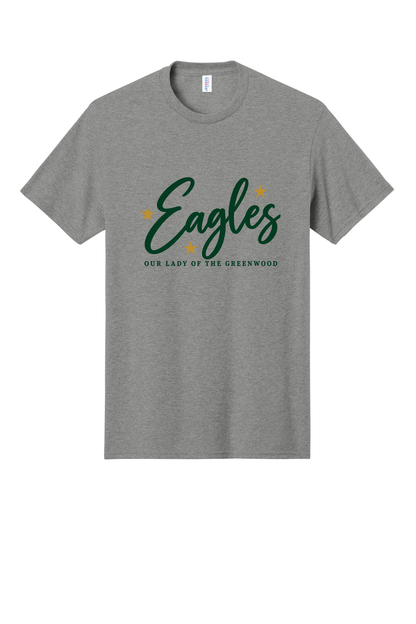 Eagles in Cursive Short sleeve, long sleeve, sweatshirts, and 1/4 zips.