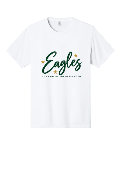 Eagles in Cursive Short sleeve, long sleeve, sweatshirts, and 1/4 zips.