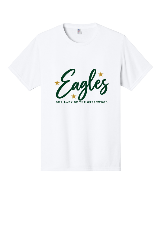 Eagles in Cursive Short sleeve, long sleeve, sweatshirts, and 1/4 zips.