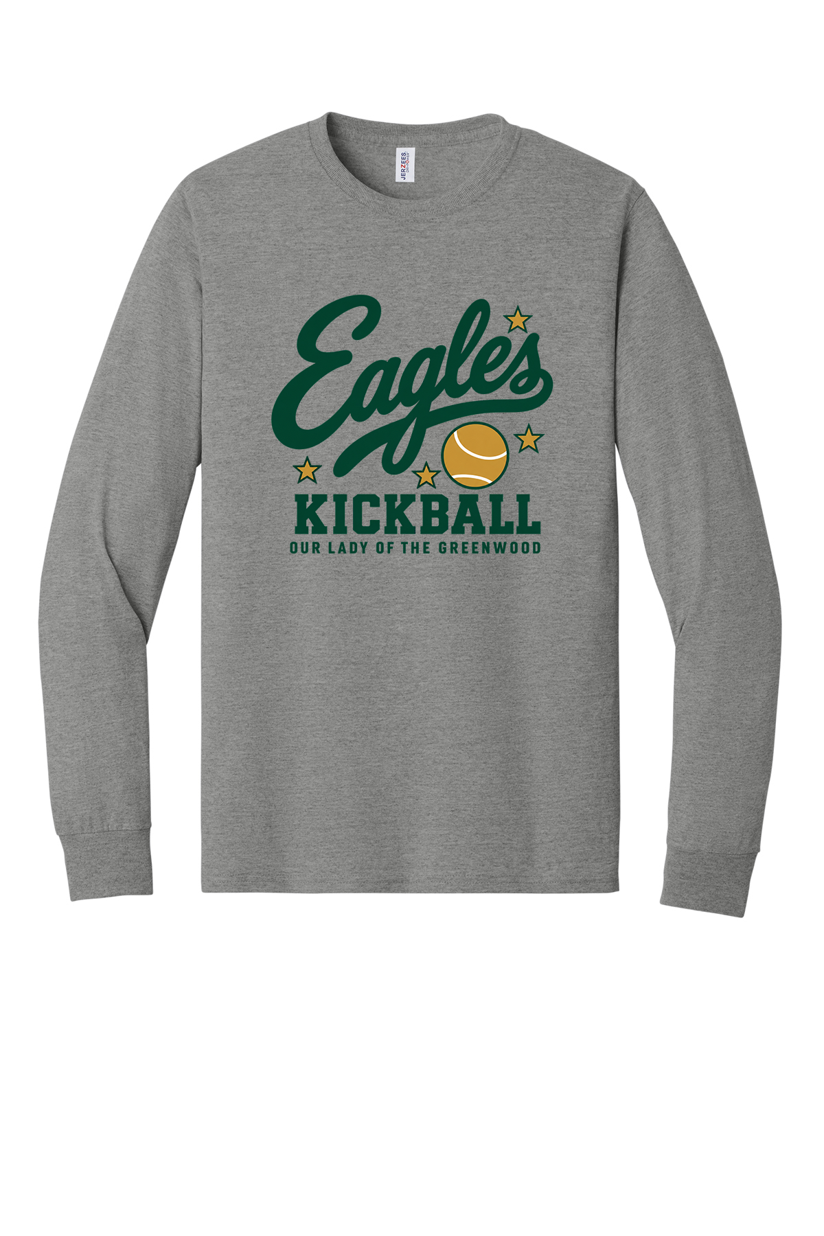 Eagles Kickball Short sleeve, long sleeve, sweatshirts, and 1/4 zips.