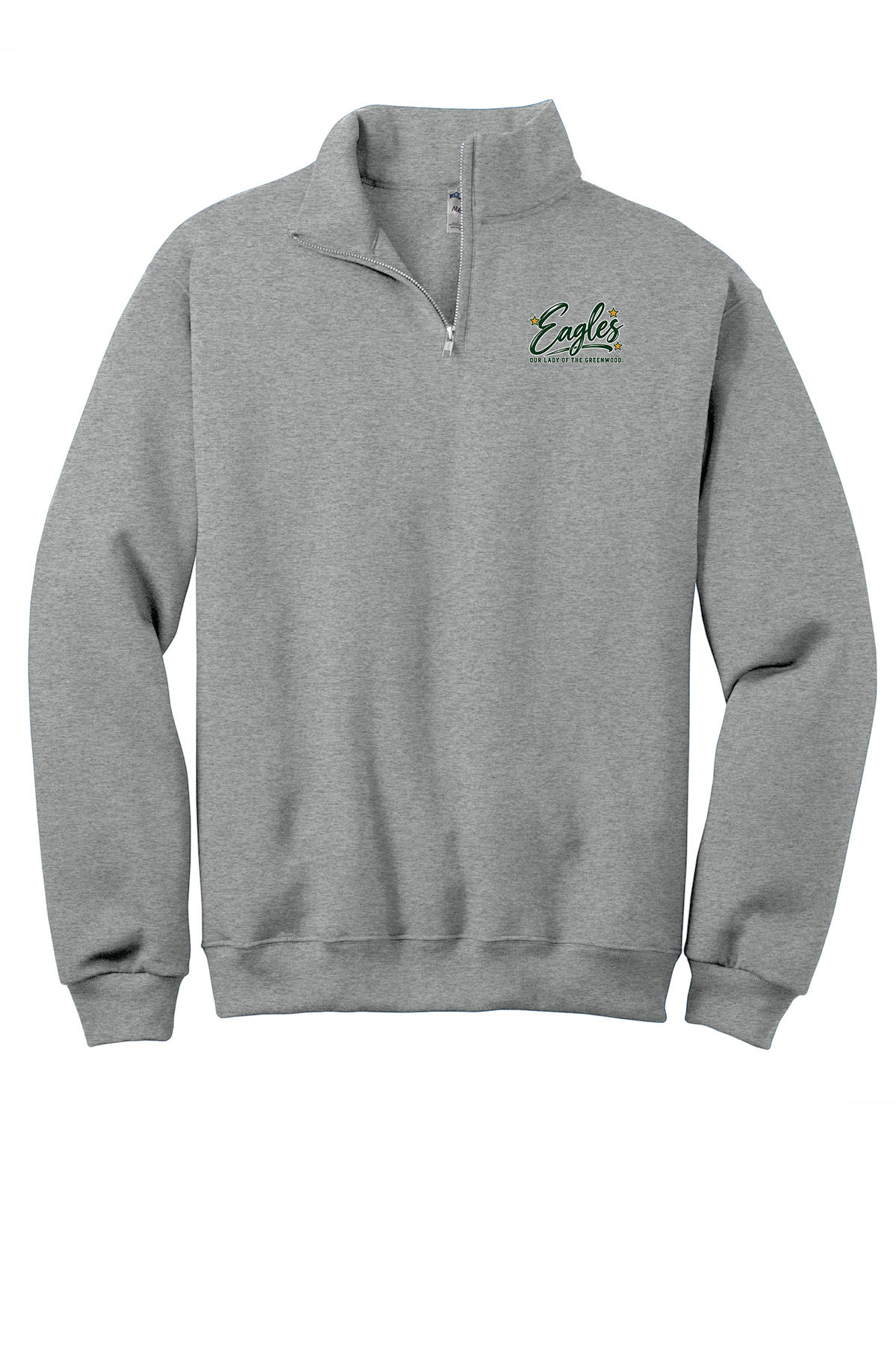 Eagles in Cursive with outline Short sleeve, long sleeve, sweatshirts, and 1/4 zips