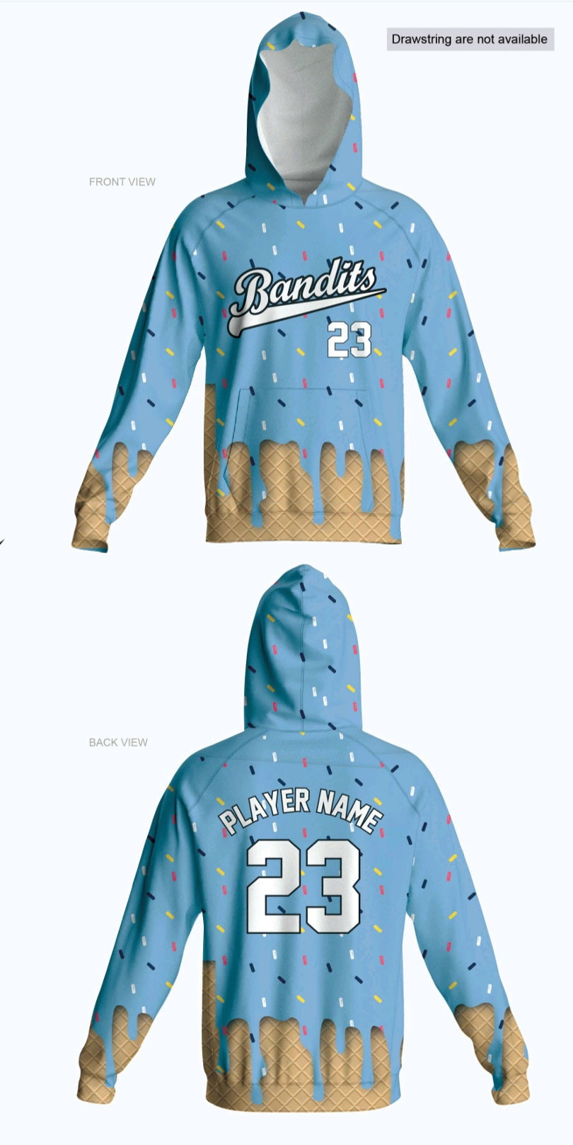 Indiana Bandit Ice Cream Design