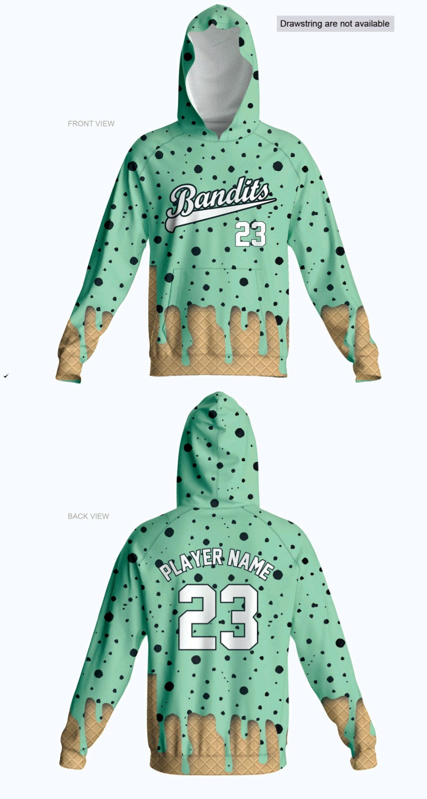 Indiana Bandit Ice Cream Design
