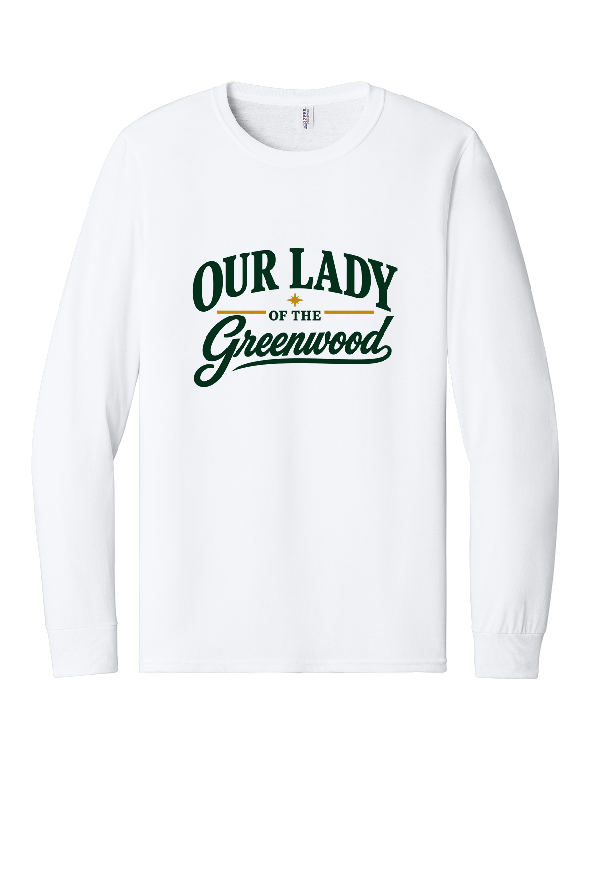 Our Lady of the Greenwood Short sleeve, long sleeve, sweatshirts, and 1/4 zips