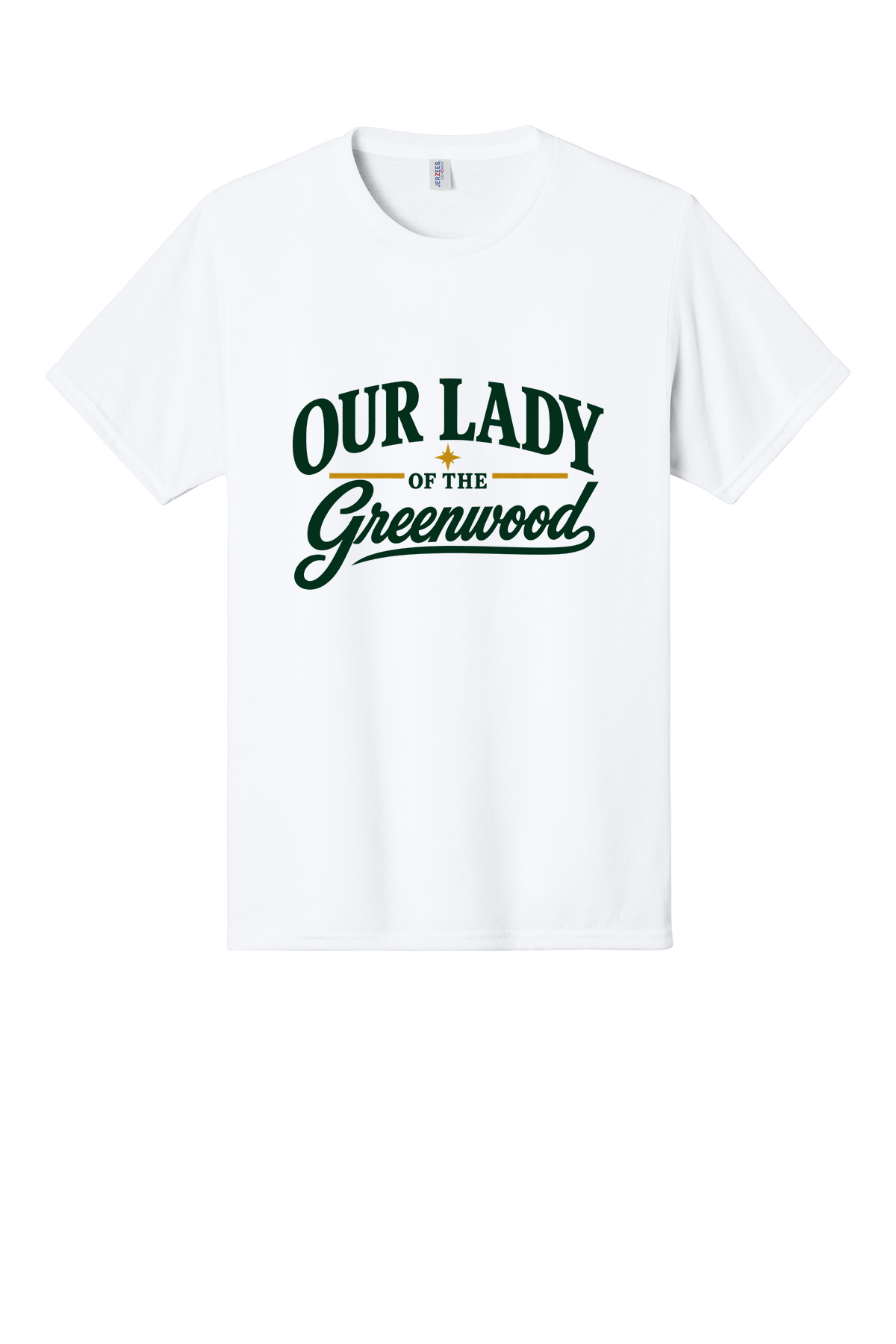 Our Lady of the Greenwood Short sleeve, long sleeve, sweatshirts, and 1/4 zips