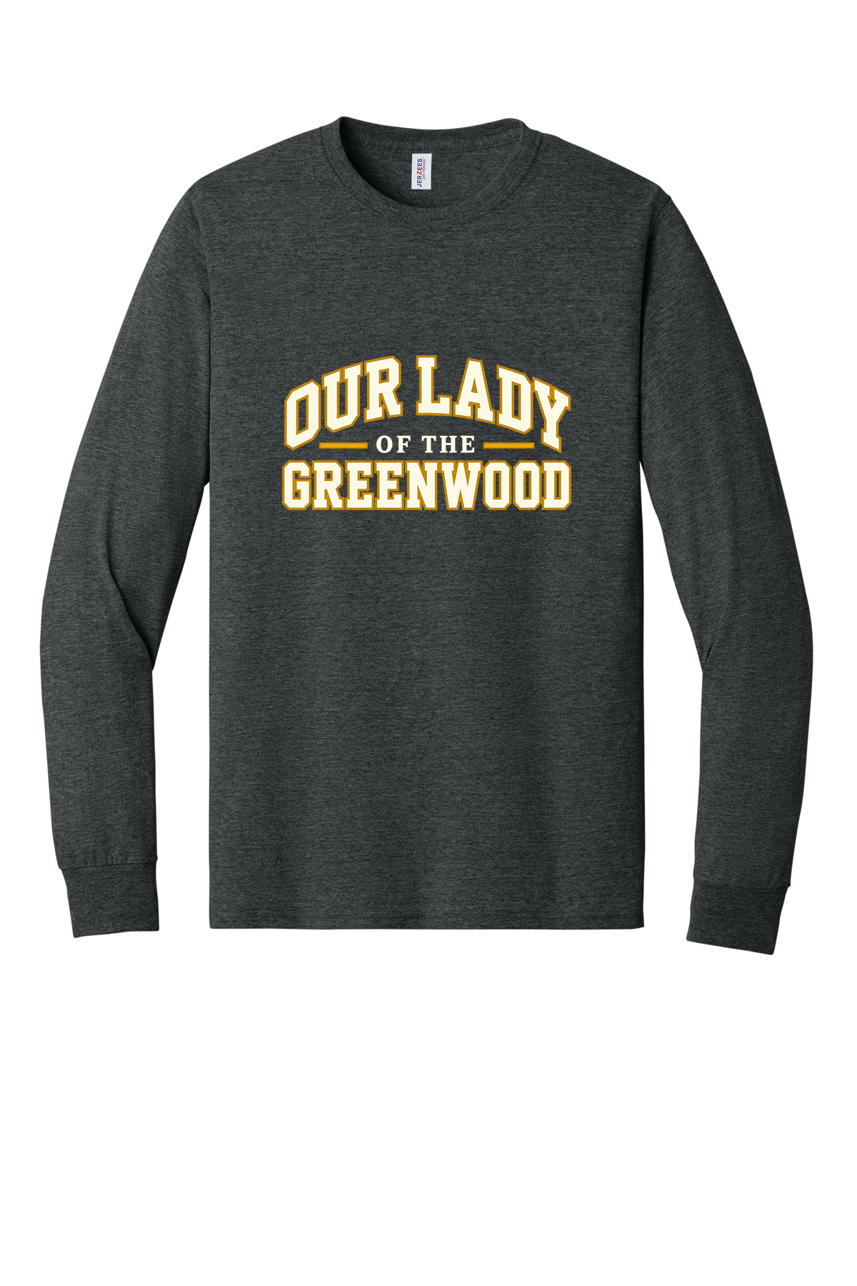 Our Lady of the Greenwood White & Gold Short sleeve, long sleeve, sweatshirts, and 1/4 zips