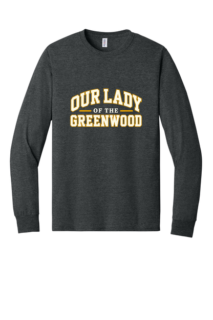 Our Lady of the Greenwood White & Gold Short sleeve, long sleeve, sweatshirts, and 1/4 zips