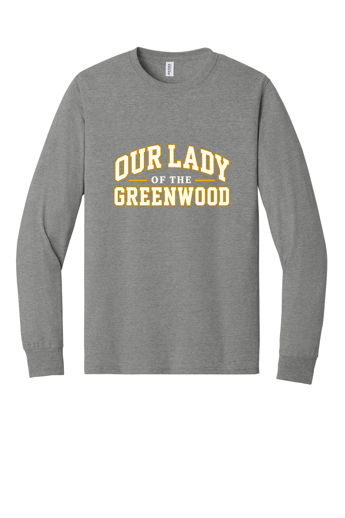 Our Lady of the Greenwood White & Gold Short sleeve, long sleeve, sweatshirts, and 1/4 zips