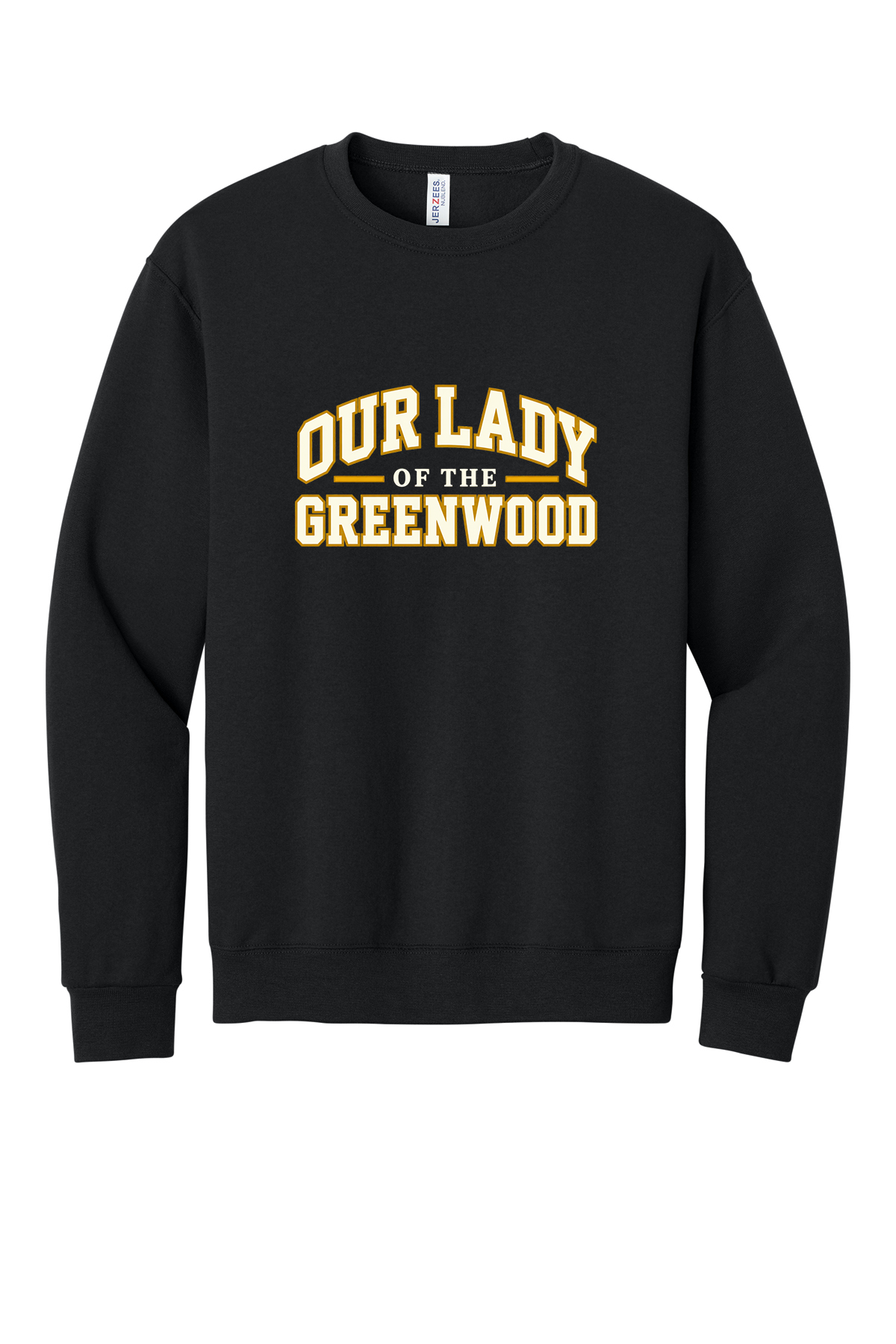 Our Lady of the Greenwood White & Gold Short sleeve, long sleeve, sweatshirts, and 1/4 zips