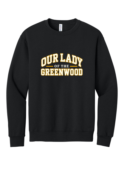 Our Lady of the Greenwood White & Gold Short sleeve, long sleeve, sweatshirts, and 1/4 zips