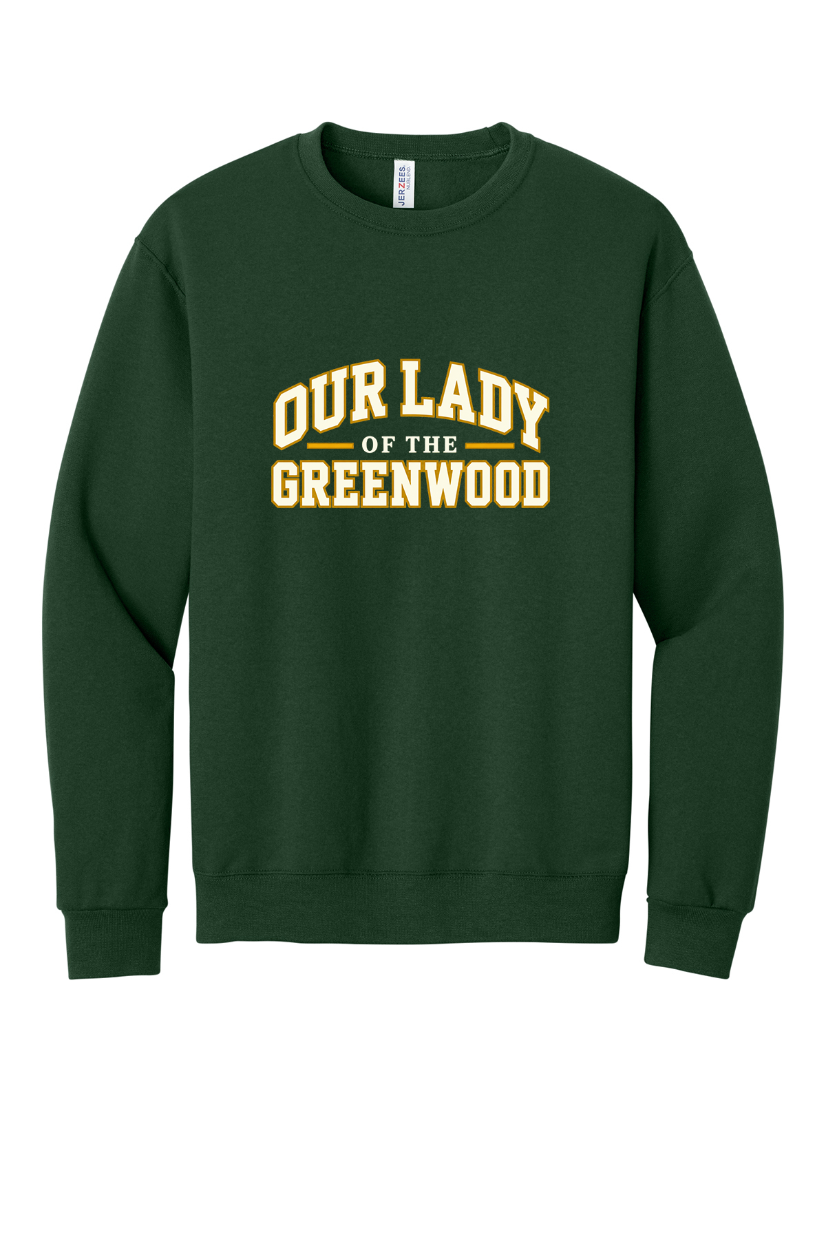 Our Lady of the Greenwood White & Gold Short sleeve, long sleeve, sweatshirts, and 1/4 zips
