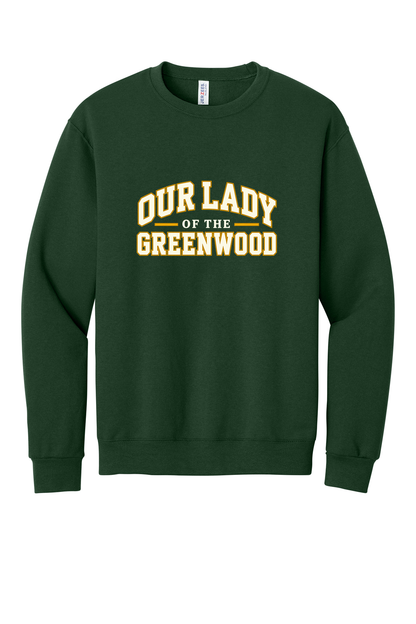 Our Lady of the Greenwood White & Gold Short sleeve, long sleeve, sweatshirts, and 1/4 zips