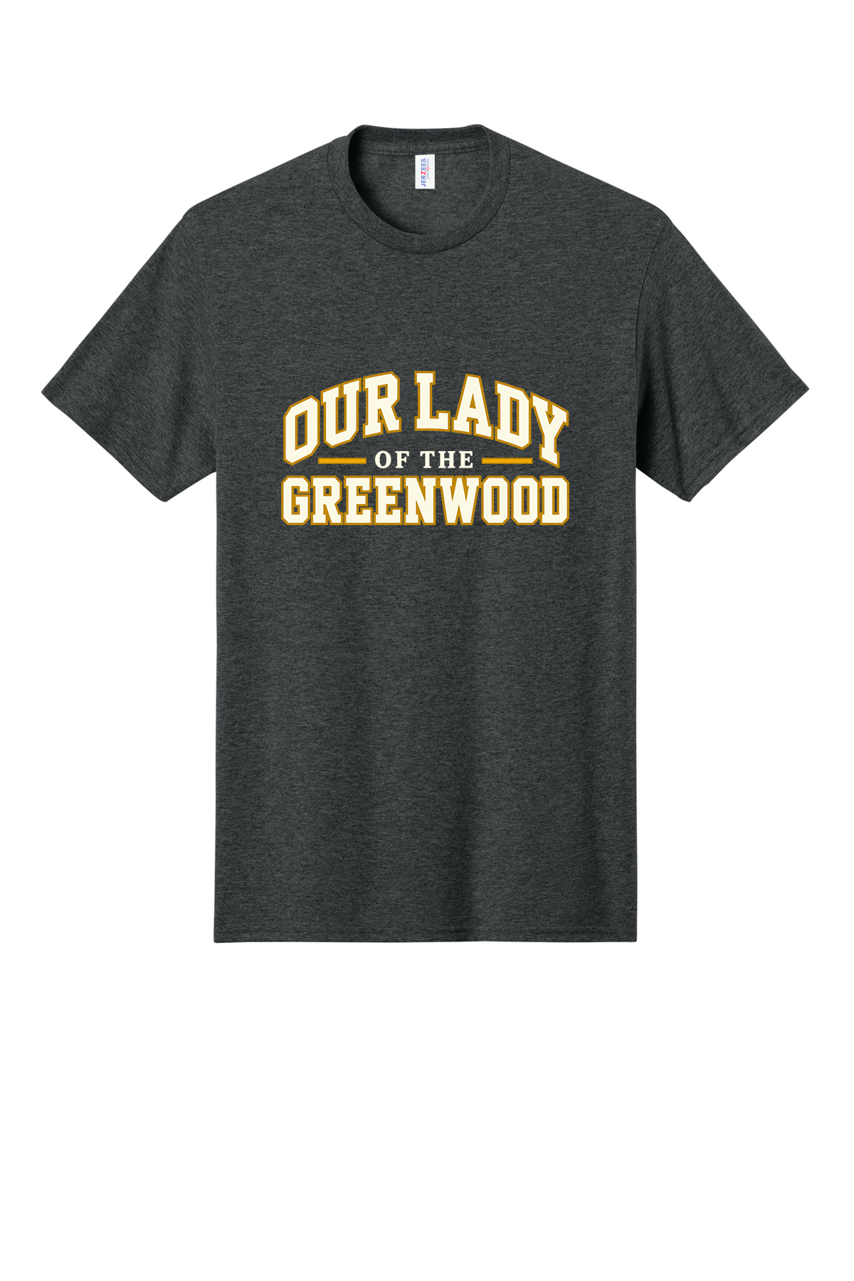 Our Lady of the Greenwood White & Gold Short sleeve, long sleeve, sweatshirts, and 1/4 zips
