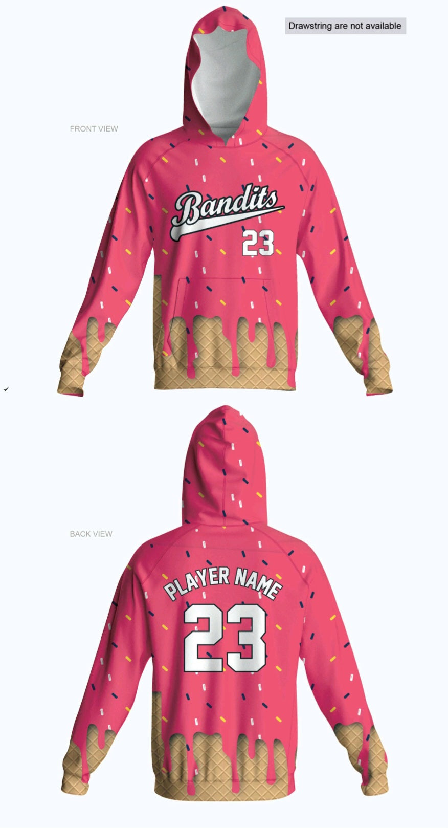 Indiana Bandit Ice Cream Design
