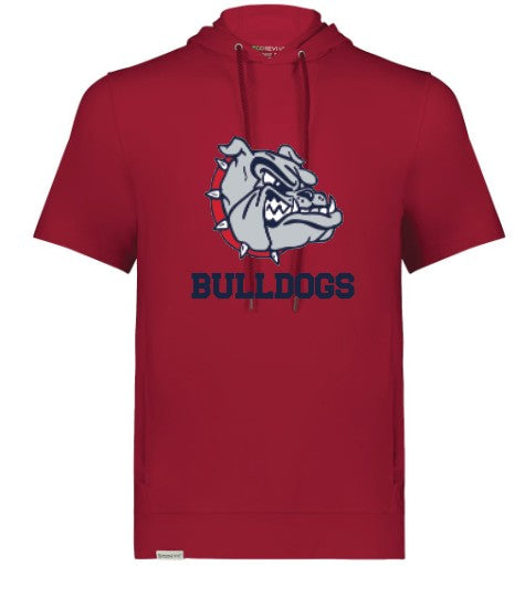 Unisex Bulldog Softball Holloway short sleeve hoodie