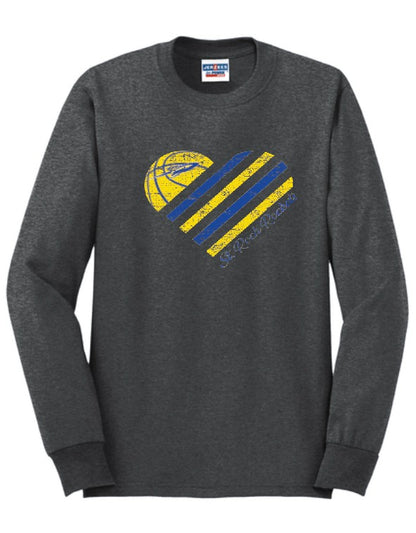 Heart Basketball Long Sleeve