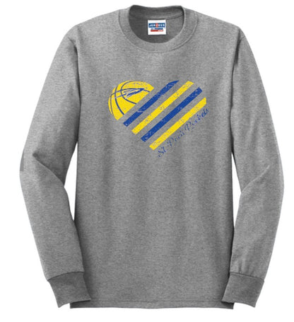 Heart Basketball Long Sleeve