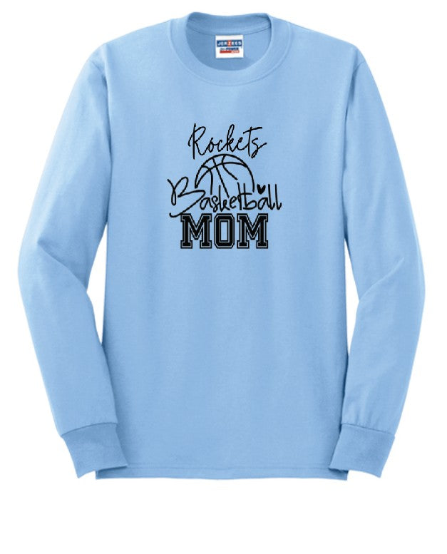 Rockets basketball mom Long Sleeve