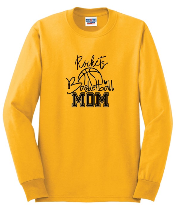 Rockets basketball mom Long Sleeve