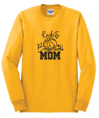 Rockets basketball mom Long Sleeve