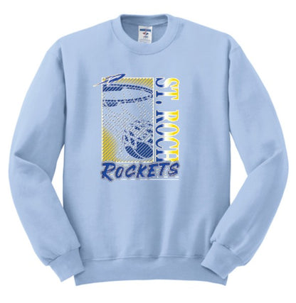 Rockets Fade Basketball Hoop Sweatshirt