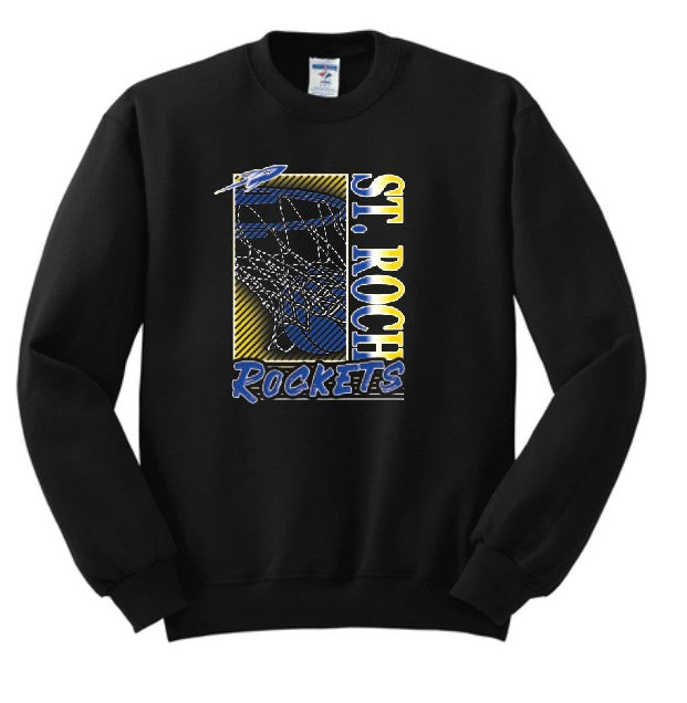 Rockets Fade Basketball Hoop Sweatshirt