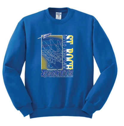 Rockets Fade Basketball Hoop Sweatshirt