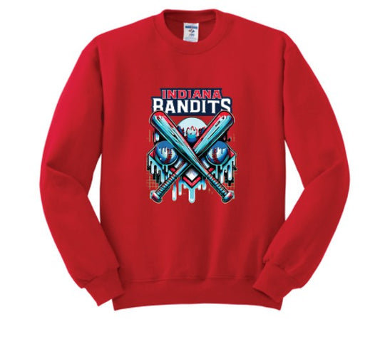 DRIP Indiana Bandits Crew neck sweatshirt Jerzees 50/50